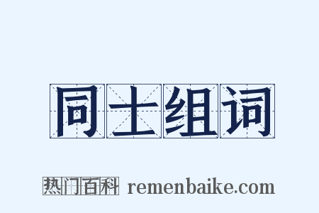 同士组词是什么意思的图片